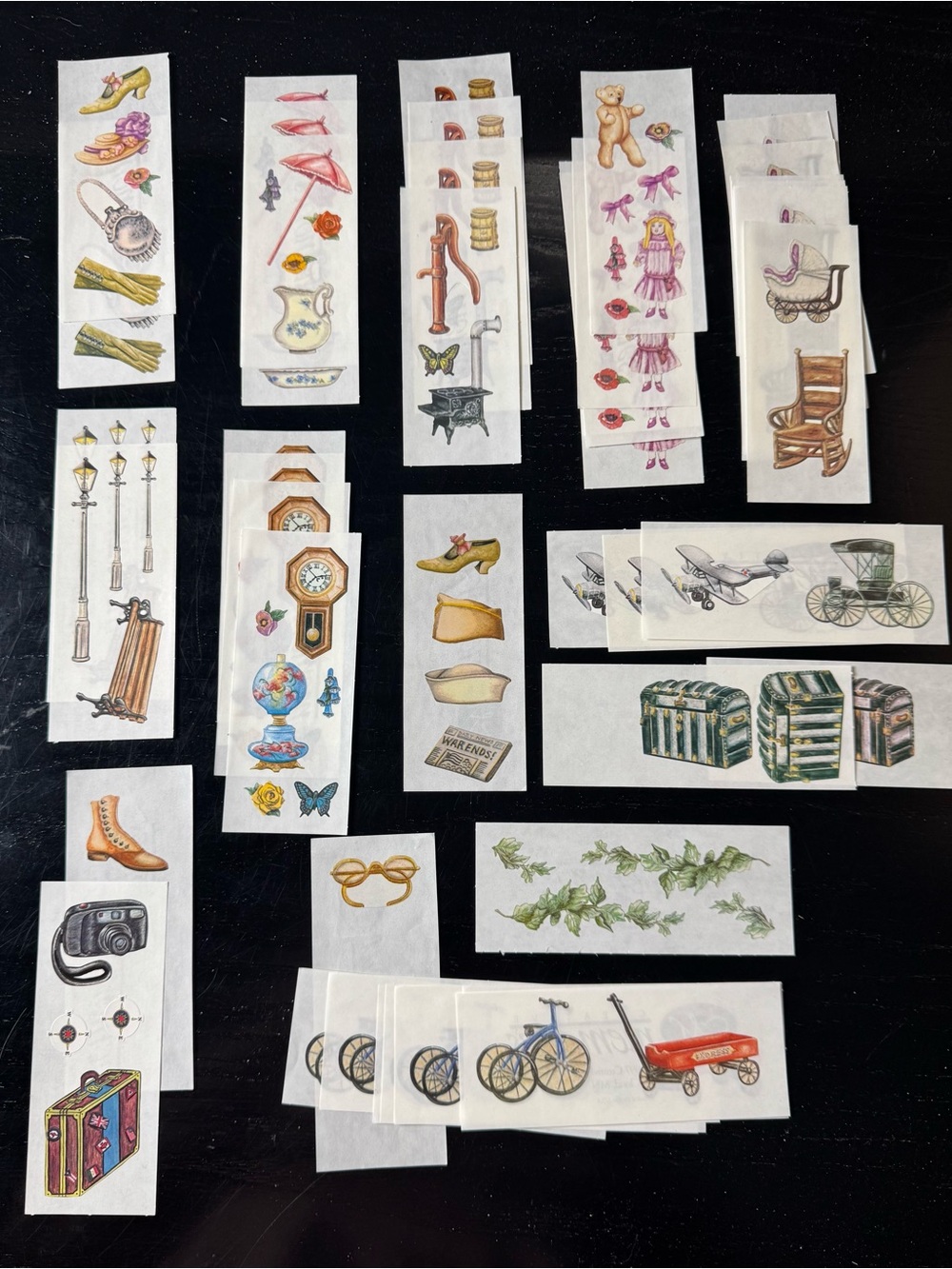 Creative Memories 30+ Sticker Lot Vintage Antique Heritage Cars Purse Stove